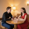 Classic Couples games Wooden Tumbling Tower Game - 48 wooden