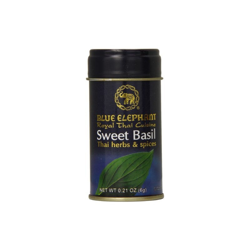 Blue Elephant Royal Thai Cuisine Dried Sweet Basil, 0.21 Ounce