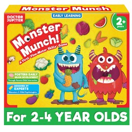 Doctor Jupiter Feed The Monster Game | Toys for Ages 2-4 | Birthday Gift for 2 Year Old Boys and Girls | Toddler Toys for 2-3-4 Year Old | Learning & Education Toys