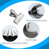 Pack of 6 Metal Clips, Locking Clips, 55 mm, Metal