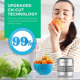 Long-lasting Refrigerator Deodorizer For Odor Remove: Fridge Deodorizer For Smell Remove (Silver Grey)