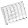 Premium Slotted Acrylic Quilting Ruler Template - 17.75" x 22"