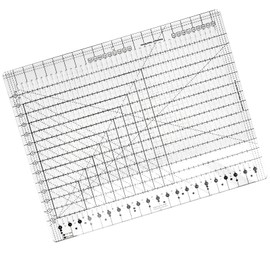Premium Slotted Acrylic Quilting Ruler Template - 17.75" x 22" Extra-Large Non-Slip Design for Precision Sewing, Crafting & DIY Projects‌