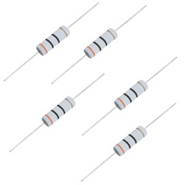 Aopin 30 Ohm Metal Oxide Resistor, ±5% Tolerance Precision 5 Watt Resistor for Electronic Circuits, Alternative Resistors for DIY Projects and Laboratories, 20pcs