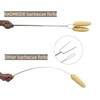 RAOMEIDE 32" Heavy Duty Hot Dog Roasting Sticks for Campfire,