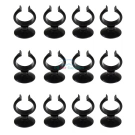 AQUANEAT 12pcs Suction Cup for Aquarium Heater Tubing Hose Light 1 .25" Dia
