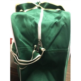 LACOSTE PARFUM DUFFEL BAG WITH SHOULDER STRAP - GREEN AND WHITE NEW WITH TAG