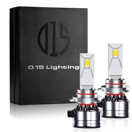 D15 Lighting 9005 HB3 LED DRL Headlight Light Bulbs 6000K 12000LM White CSP Conversion Kit