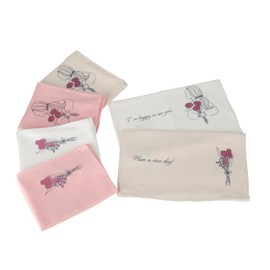 Swallow Towel, Established in 1987, Senshu, Senshu, Made in Japan, Set of 6, 100% Cotton, Girl, Flower Assortment, Babies, Sensitive Skin, Instant Absorption, Quick Drying, Breathable, Room Dry