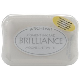 Imagine Crafts Brilliance Pigment Ink Pad-Moonlight White