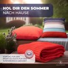 NOAH VERDE Bedspread Waffle Pique: Red, Sofa Blanket: 120 x