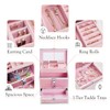 Hododou Girls Jewelry Box Organizer with Drawer & Mirror, Shiny