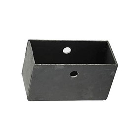 Bobco Metals 4" V Groove Wheel Cover Steel Box - for Driveway Sliding Gates