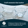 Libbey Baker's Basics 3 Piece Glass Mixing Bowl Set, Multi