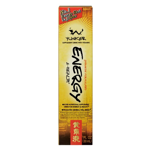 Yunker Japawese Formulated Energy and Health, 1 FL Ounce (Pack of 20)