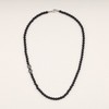 GAVU Skull Matte Onyx Men's Crystal Necklace 50cm