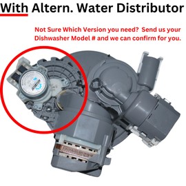 New Made for Bosch Dishwasher Circulation Heat Pump and Complate Sump Assembly with Alternating Water Dispenser Compatible with 12008381