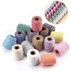 HULISEN Colorful Bakers Twine, 15 Rolls 2mm 3 Strands Cotton