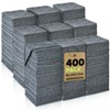 TEAWOO Microfiber Cleaning Cloths Bulk-400 Pack, Gray Microfiber Towels for