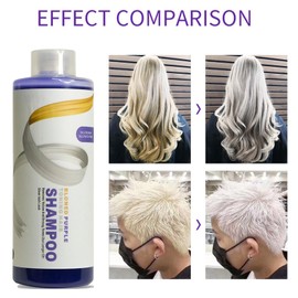 Pemarlis 275 ml Anti-Yellow Tint Shampoo, Anti-Yellow Shampoo for Blonde, Grey and White Hair, Purple Shampoo for Bleached & Lightened Hair, Blonde Shampoo, 275 ml