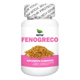 Fenogreco 100 Cápsulas Antioxidante Regulador de Azúcar Mejora digestión Baja Colesterol Calidad Premium
