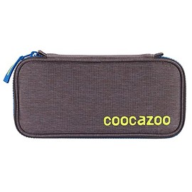 coocazoo PencilDenzel Pencil Case, Triangle Compartment, Timetable Compartment, Removable Pen Holder, Additional Zip Pocket, Blue-brown-yellow, [English: Casual]