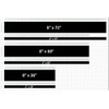 Double 2 and 8 Inch Offset Vinyl Racing Stripes Fits