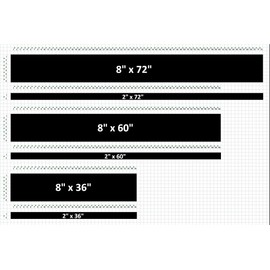 Double 2 and 8 Inch Offset Vinyl Racing Stripes Fits Ford Mustang, Purple
