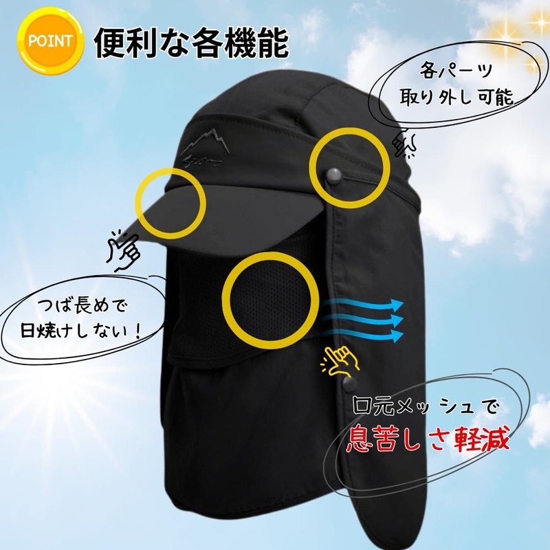 LIMSE 4-Way Specifications, 99% UV Protection, Sun Shade Hat, Can