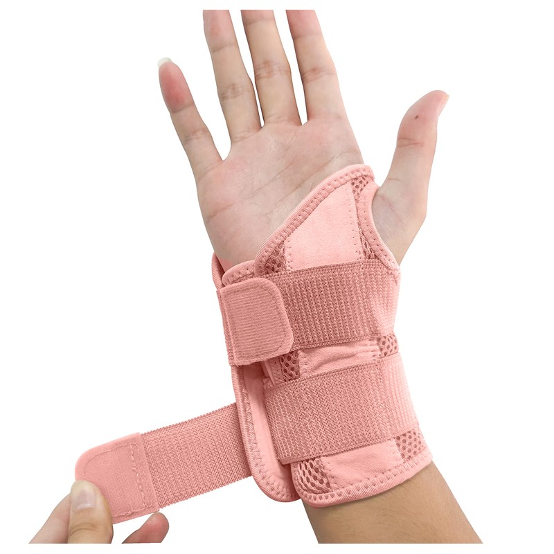 NuCamper Breathable Wrist Support, Wrist Bandage with Metal Splint, Stabiliser,