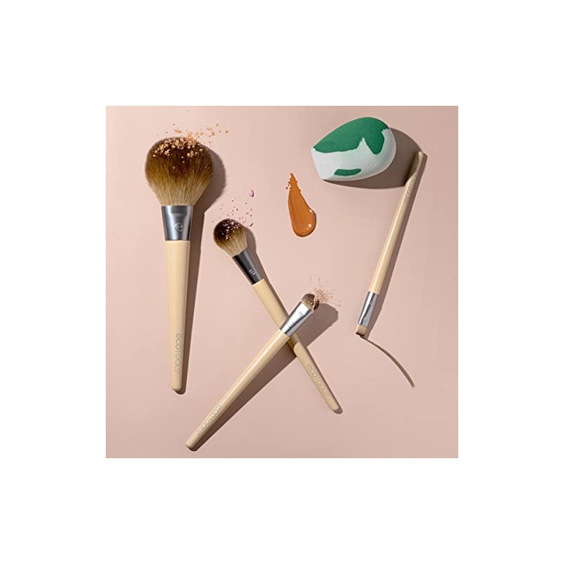 EcoTools Core Five Makeup Brush and Sponge Kit, For Eyeshadow,