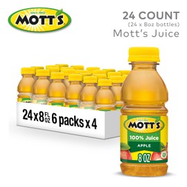 Mott's 100% Original Apple Juice, 8 fl oz bottles (Pack of 24)