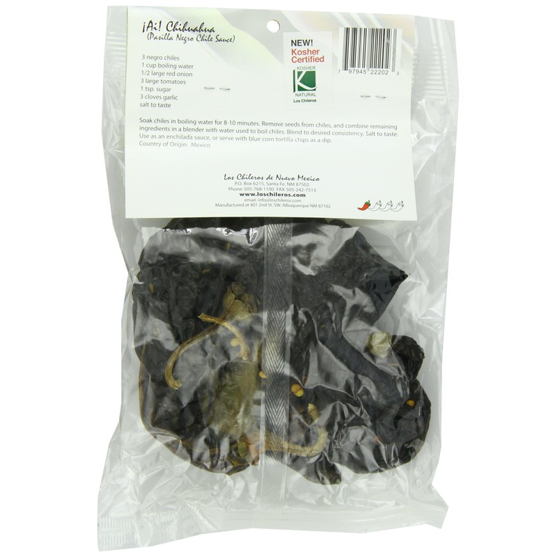 Los Chileros Chile Negro, Whole, 2 Ounce