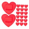 KICHOUSE 25pcs Heart Shape Dressing Waterproof for Outdoor Care Sensitive