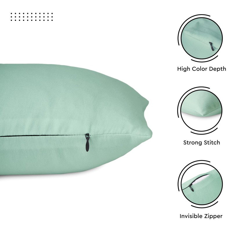 Encasa XO Cotton Throw Pillow Covers Set of 2 I