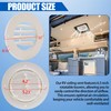 Calvana (5-Pack) 6.5" RV Ceiling Vent Covers for Inside Camper,
