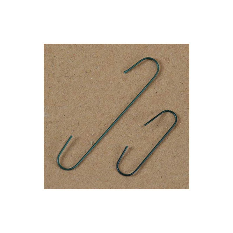 150 Green Small/Large Christmas Bauble Hooks PM132