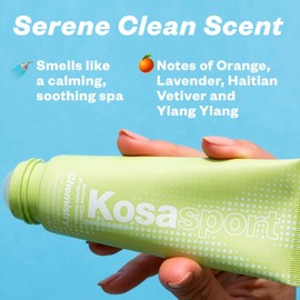Kosas Chemistry Deodorant - Aluminium and Baking Soda Free + BO-Fighting AHA Serum that Exfoliates, Softens, and Nourishes the Skin, (Serene Clean)