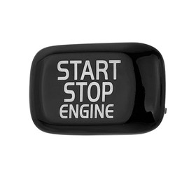 Car Engine Start Button Replace Cover Stop Switch Key Decor for Volvo V40 V60 S60 XC60 S80 V50 V70(Black)