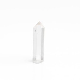 Stone Tower White Quartz, Crystal Wand, Natural Crystal Quartz Hexagonal Crystal Column, Rock Crystal Wands, Clear Quartz Wands, Tower (White Quartz, 7-8 cm)