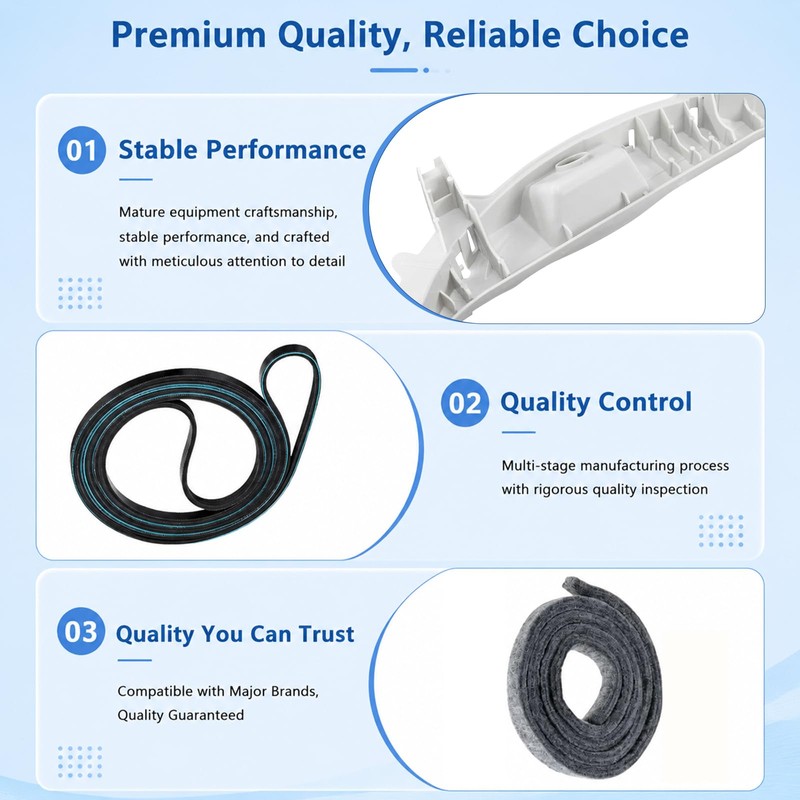 WE49X20697 Dryer Bearing Kit Compatible with GE Dryer Fix Noise