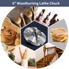 NNBWKIXI 6 Inch Wood Lathe Chuck Set 4 Jaws Self-Centering