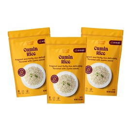 The Cumin Club Basmati Cumin Rice - Easy, Healthy, and Irresistibly Flavorful - Instant Meals Effortless Cooking & Wholesome Goodness - Ready to Eat Indian Food - Pack of 3