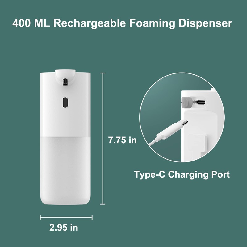 SeenVo Automatic Soap Dispenser,13.5oz Touchless Foaming Soap Dispenser Hand Free