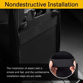 Center Console Armrest Cover Compatible with Toyota RAV4 2023 2022 2021 2020 2019 and 2021-2023 RAV4 Prime PU Leather Arm Rest Box Lid Middle Console Cover Seat Protector Armrest Cushion Pad (Black)