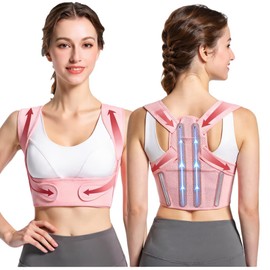 Back Posture Corrector for Women - Adjustable Lightweight Back Brace Posture Corrector Bras for Neck Shoulder Upper Back - Invisilite Posture Correct Hunchback Slouching Under Clothes (Large)
