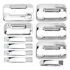 Carbhub 5 Pack Driver and Passenger Side Silver Tone Car