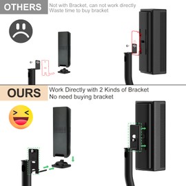 Height Adjustable UFS-20 Stand for Bose Speaker Stands wr Slideconnect Bracket, for Bose Surround Speakers, Surround 700, OmniJewel Lifestyle 650, CineMate GS Series II, for Bose OmniJewel Floor Stand