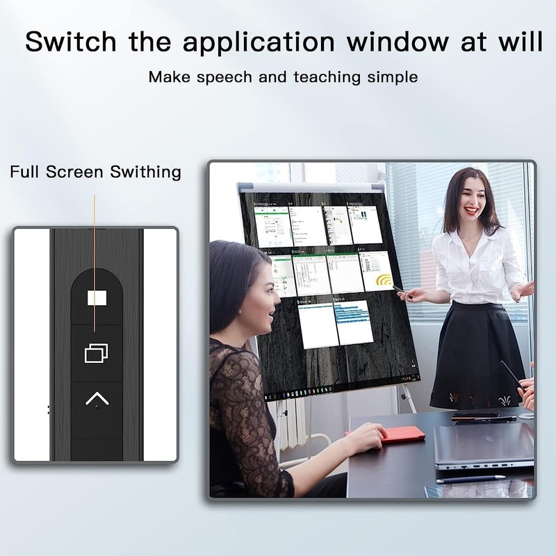 Presentation Clicker Wireless Presenter Laser Pointer for Presentations Remote RF