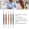 5Pcs Dental Gracey Curettes Curette Hand Scaler Universal Surgical Instrument